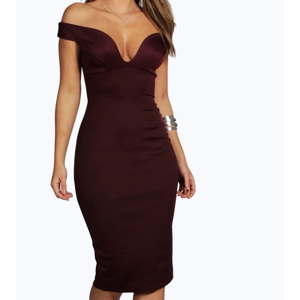 Off shoulder bodycon dress
